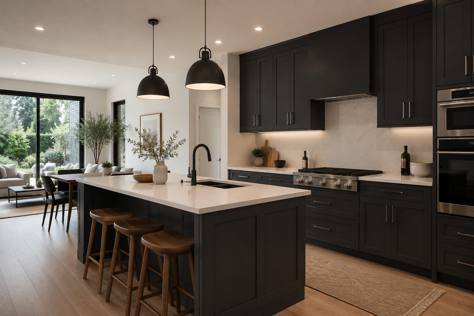 Contemporary Transitional Kitchen Remodel by L&C Cabinetry project photo